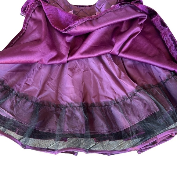Bonnie Baby Bonnie Jean Velvet Holiday Dress Baby 18 Mo Plum Purple Rosette NWT - Picture 5 of 12